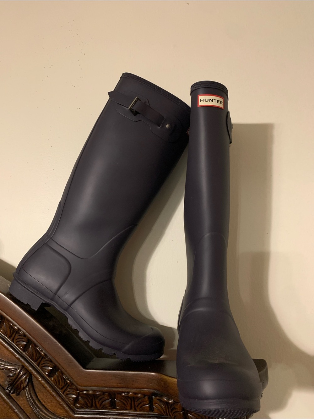 Hunter Women's Tall Rain Boots in black